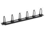 Panel rack 19" TRITON 1U z 6 dużymi zatrzaskowymi pierścieniami