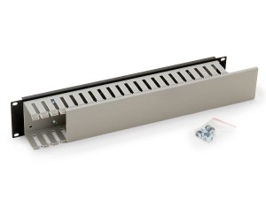 Panel rack 19" TRITON 2U z podwójnym kanałem kablowym